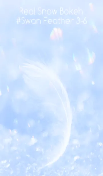 [LINE着せ替え] Real Snow Bokeh #Swan Feather 3-6の画像1