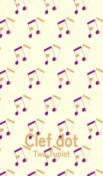 [LINE着せ替え] 2連符柄  ロイヤルパープルの画像1