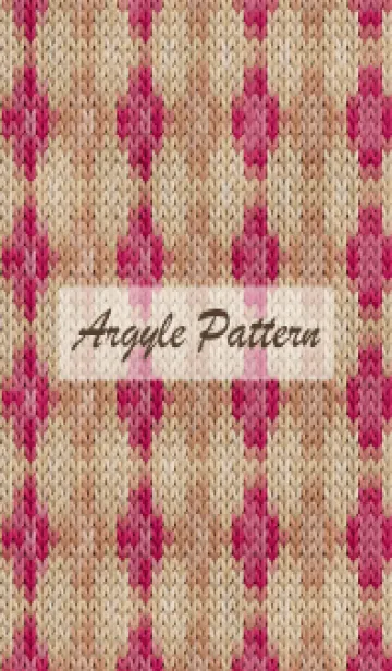 [LINE着せ替え] argyle pattern embroidery 95の画像1