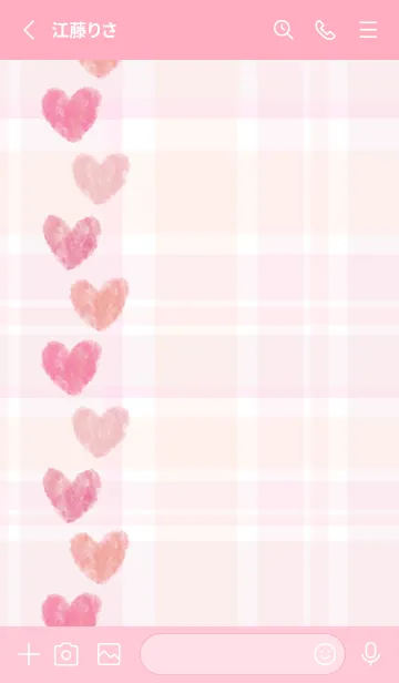 [LINE着せ替え] ハート おしゃれ27の画像2