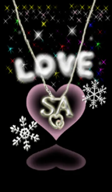 [LINE着せ替え] イニシャル33 S&A  LOVE＆ハートの画像1