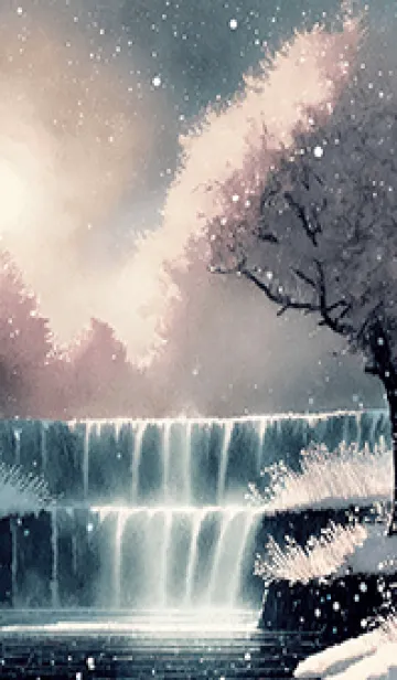 [LINE着せ替え] 優美な冬の風景の着せかえ(Winter-1996)の画像1