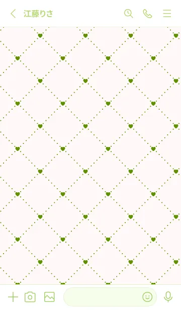 [LINE着せ替え] ハート レース .69の画像2