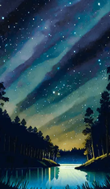 [LINE着せ替え] 穏やかな夜景の着せかえ/68の画像1