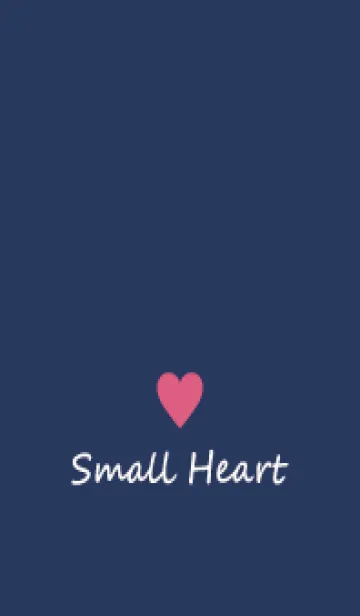 [LINE着せ替え] Small Heart *Navy+Pink 37*の画像1