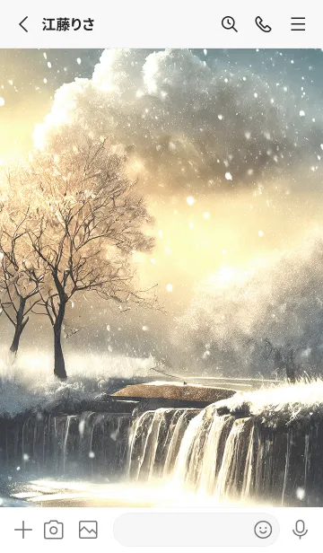 [LINE着せ替え] 優美な冬の風景の着せかえ(Winter-2003)の画像2