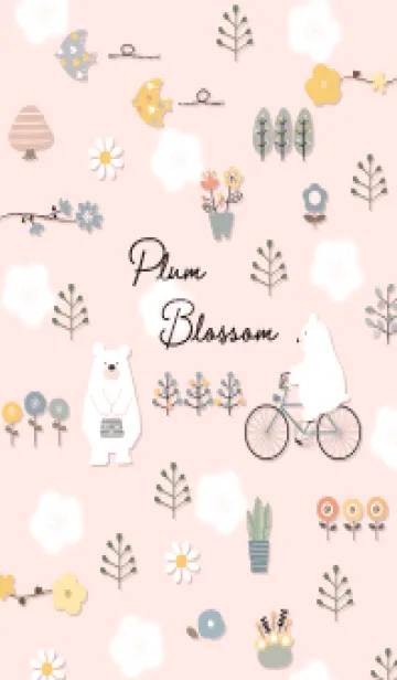 [LINE着せ替え] babypink梅が咲く頃に09_1の画像1