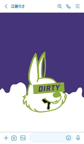 [LINE着せ替え] ダーティ ラビット 270の画像2