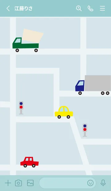 [LINE着せ替え] いろんな車が走る9の画像2