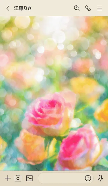 [LINE着せ替え] 薔薇(バラ)の花の着せかえ(R1987)の画像2