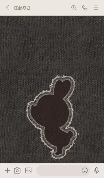 [LINE着せ替え] Rabbit and jeans fabric theme 59の画像2