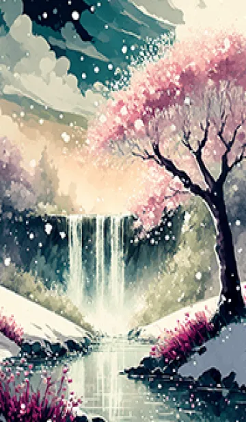 [LINE着せ替え] 優美な冬の風景の着せかえ(Winter-2008)の画像1