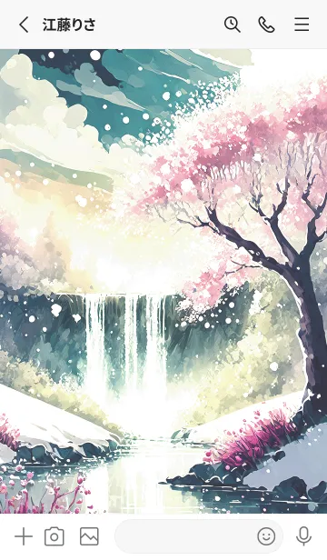 [LINE着せ替え] 優美な冬の風景の着せかえ(Winter-2008)の画像2