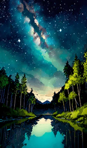 [LINE着せ替え] 穏やかな夜景の着せかえ/91の画像1