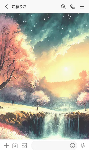 [LINE着せ替え] 優美な冬の風景の着せかえ(Winter-2011)の画像2