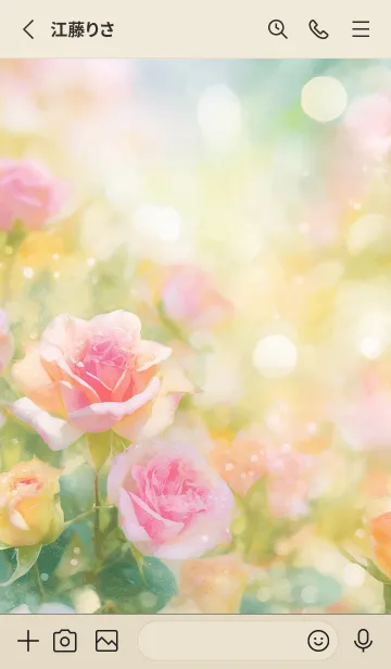 [LINE着せ替え] 薔薇(バラ)の花の着せかえ(R1992)の画像2