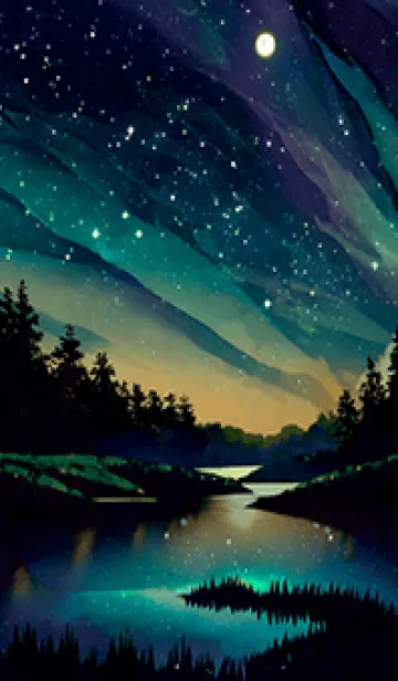 [LINE着せ替え] 穏やかな夜景の着せかえ/88の画像1