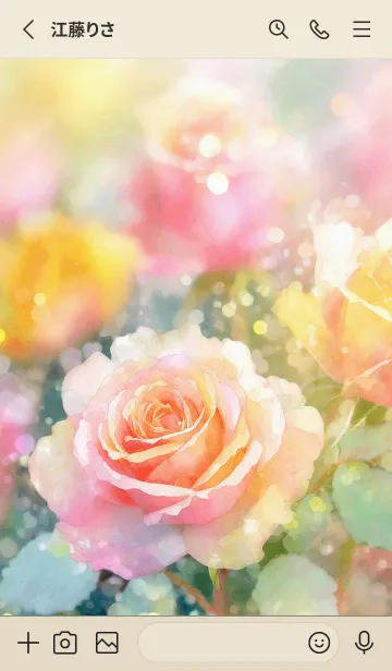 [LINE着せ替え] 薔薇(バラ)の花の着せかえ(R1995)の画像2