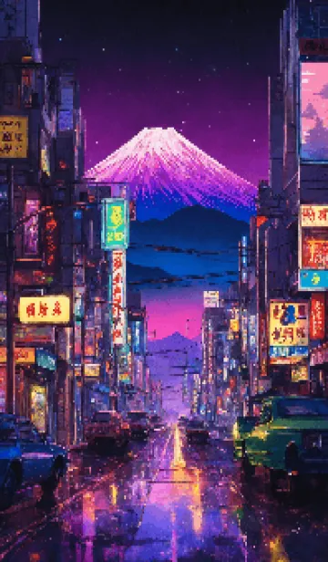 [LINE着せ替え] 夜の富士山の画像1