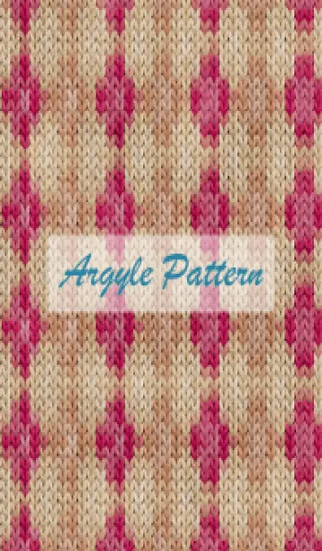 [LINE着せ替え] argyle pattern embroidery 96の画像1