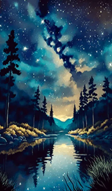 [LINE着せ替え] 穏やかな夜景の着せかえ/81の画像1