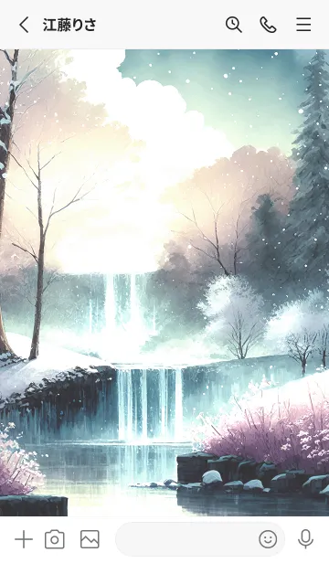 [LINE着せ替え] 優美な冬の風景の着せかえ(Winter-2020)の画像2