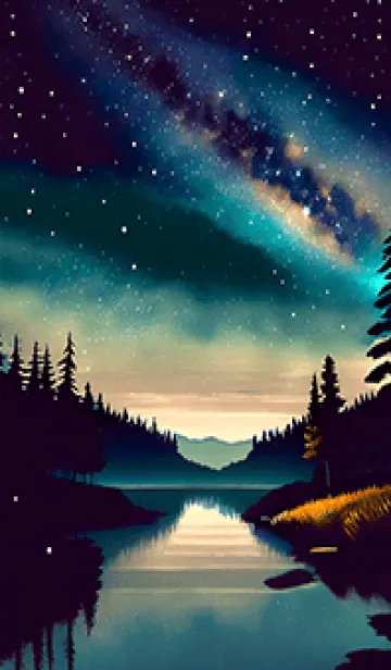 [LINE着せ替え] 穏やかな夜景の着せかえ/94の画像1