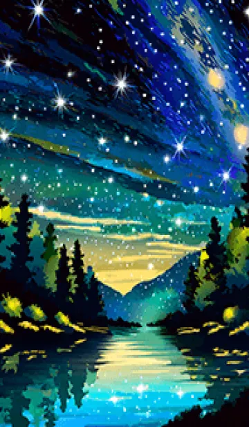 [LINE着せ替え] 穏やかな夜景の着せかえ/96の画像1