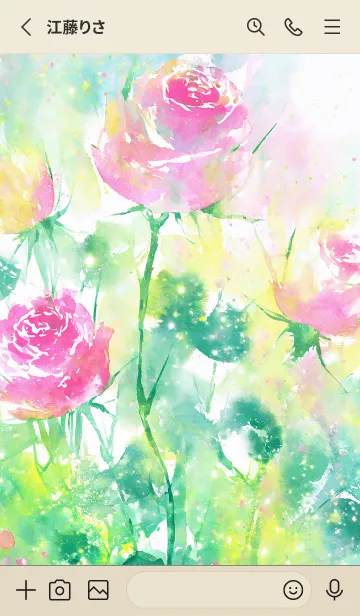 [LINE着せ替え] 薔薇(バラ)の花の着せかえ(R2005)の画像2