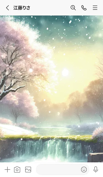 [LINE着せ替え] 優美な冬の風景の着せかえ(Winter-2023)の画像2