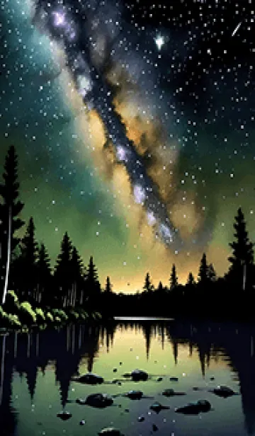 [LINE着せ替え] 穏やかな夜景の着せかえ/98の画像1