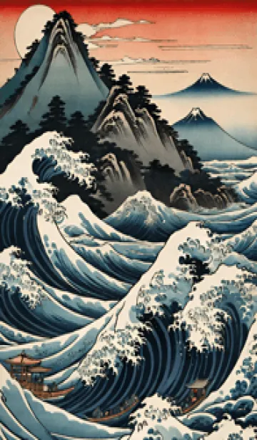 [LINE着せ替え] 浮世絵の風景-昼 10の画像1