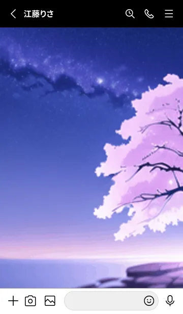 [LINE着せ替え] 冬のサクラ #BMUaZ017。の画像2