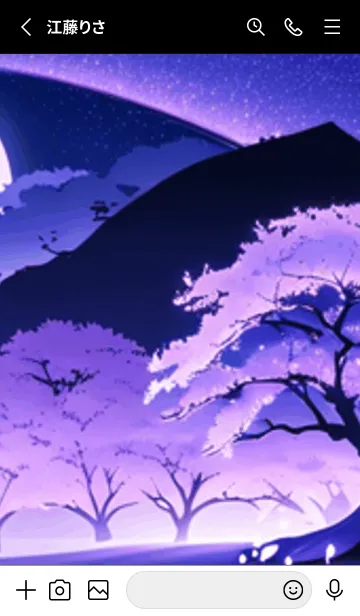 [LINE着せ替え] 冬のサクラ #BMUaZ018。の画像2