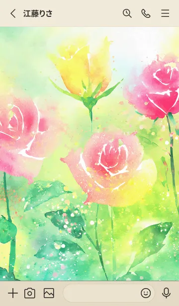 [LINE着せ替え] 薔薇(バラ)の花の着せかえ(R2007)の画像2