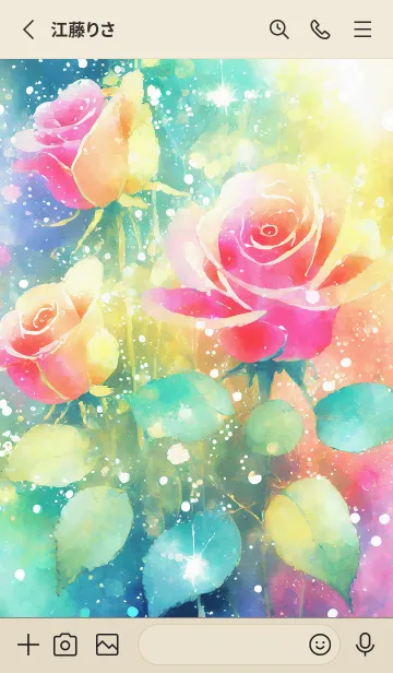 [LINE着せ替え] 薔薇(バラ)の花の着せかえ(R2009)の画像2