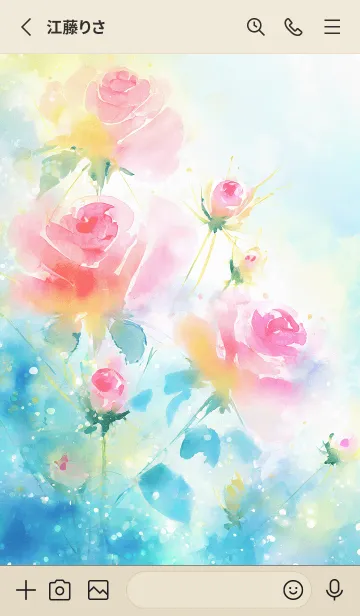 [LINE着せ替え] 薔薇(バラ)の花の着せかえ(R2010)の画像2