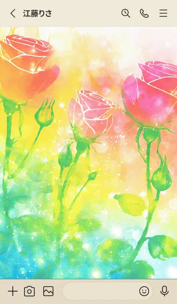 [LINE着せ替え] 薔薇(バラ)の花の着せかえ(R2012)の画像2