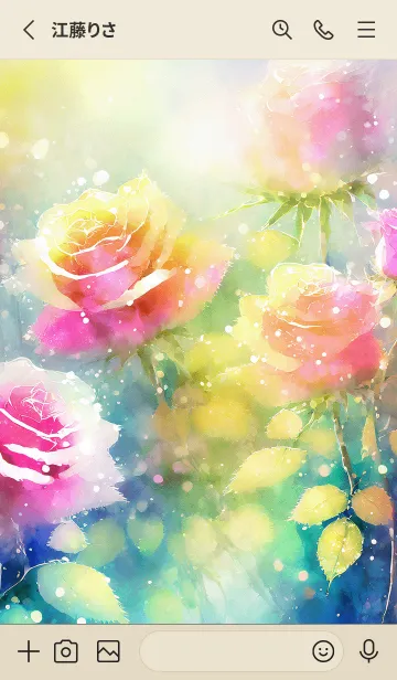 [LINE着せ替え] 薔薇(バラ)の花の着せかえ(R2015)の画像2