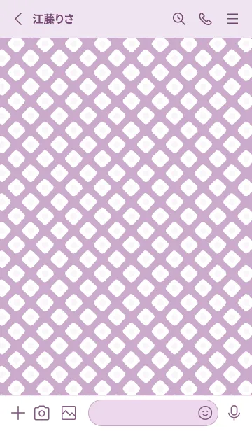 [LINE着せ替え] 鹿の子 薄い紫の画像2