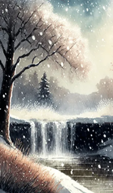 [LINE着せ替え] 優美な冬の風景の着せかえ(Winter-2035)の画像1