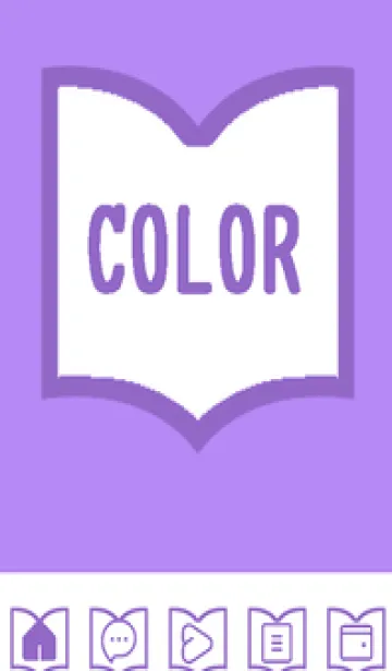 [LINE着せ替え] purple color Q46の画像1