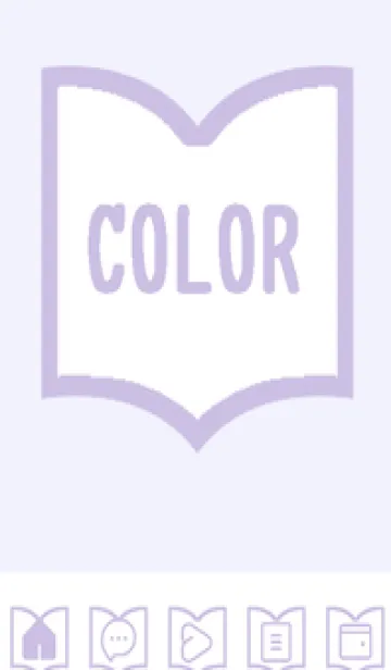 [LINE着せ替え] purple color Q49の画像1