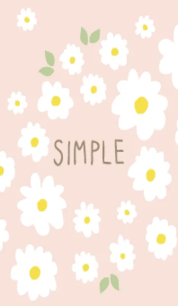 [LINE着せ替え] 白花 斜めの画像1