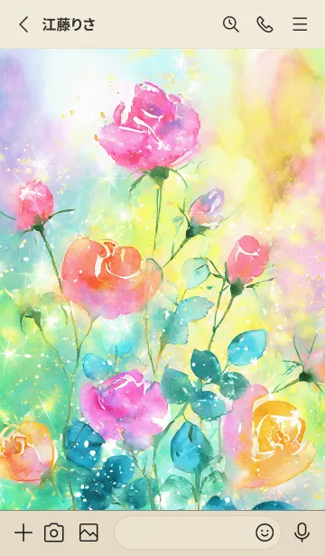 [LINE着せ替え] 薔薇(バラ)の花の着せかえ(R2028)の画像2