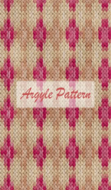 [LINE着せ替え] argyle pattern embroidery 97の画像1