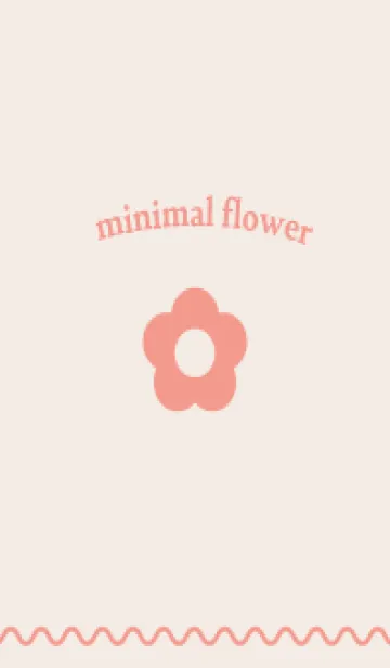 シンプルなちっちゃいお花‐ベージュの着せ替えメイン画像