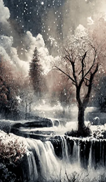 [LINE着せ替え] 優美な冬の風景の着せかえ(Winter-2044)の画像1