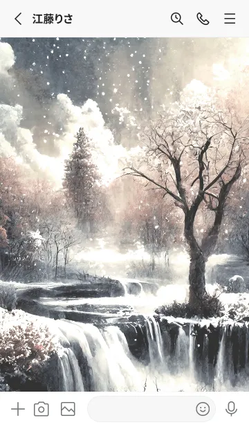 [LINE着せ替え] 優美な冬の風景の着せかえ(Winter-2044)の画像2