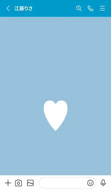 [LINE着せ替え] シンプル ハート 111の画像2